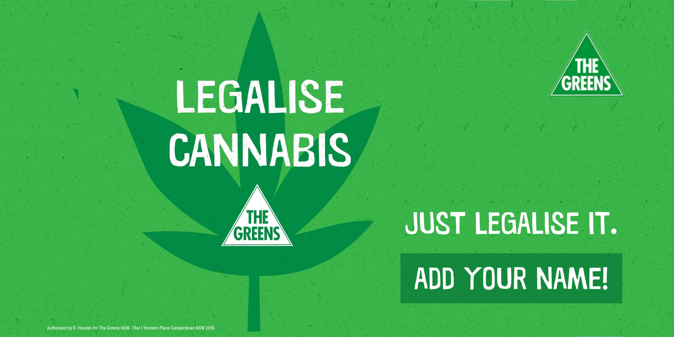 Legalise Cannabis Signup Greens Nsw